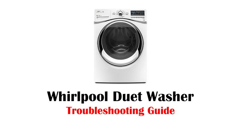 Whirlpool Duet Washer Troubleshooting-FI