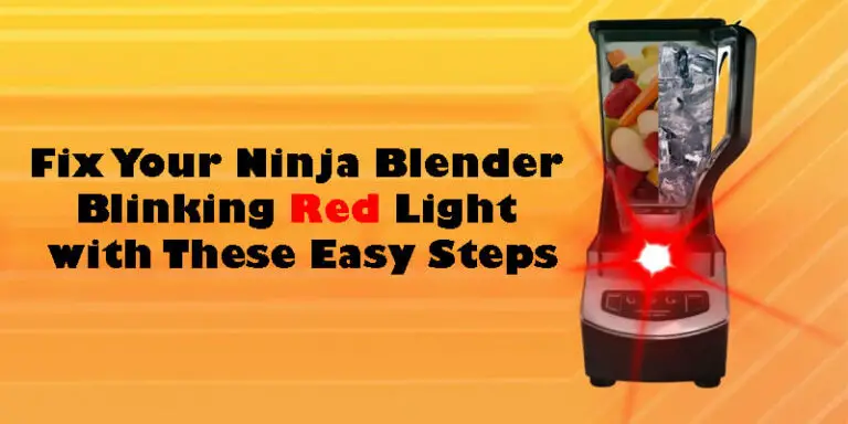 Ninja Blender Blinking Red Light-Fi