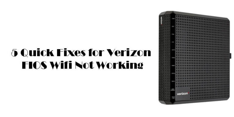 Verizon FIOS Wifi Not Working-Fi