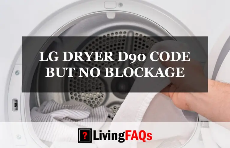 LG DRYER D90 CODE BUT NO BLOCKAGE-FI