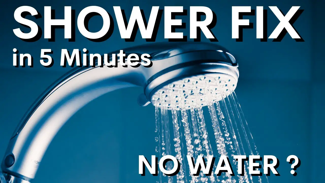 Water Not Coming Out of Shower Head